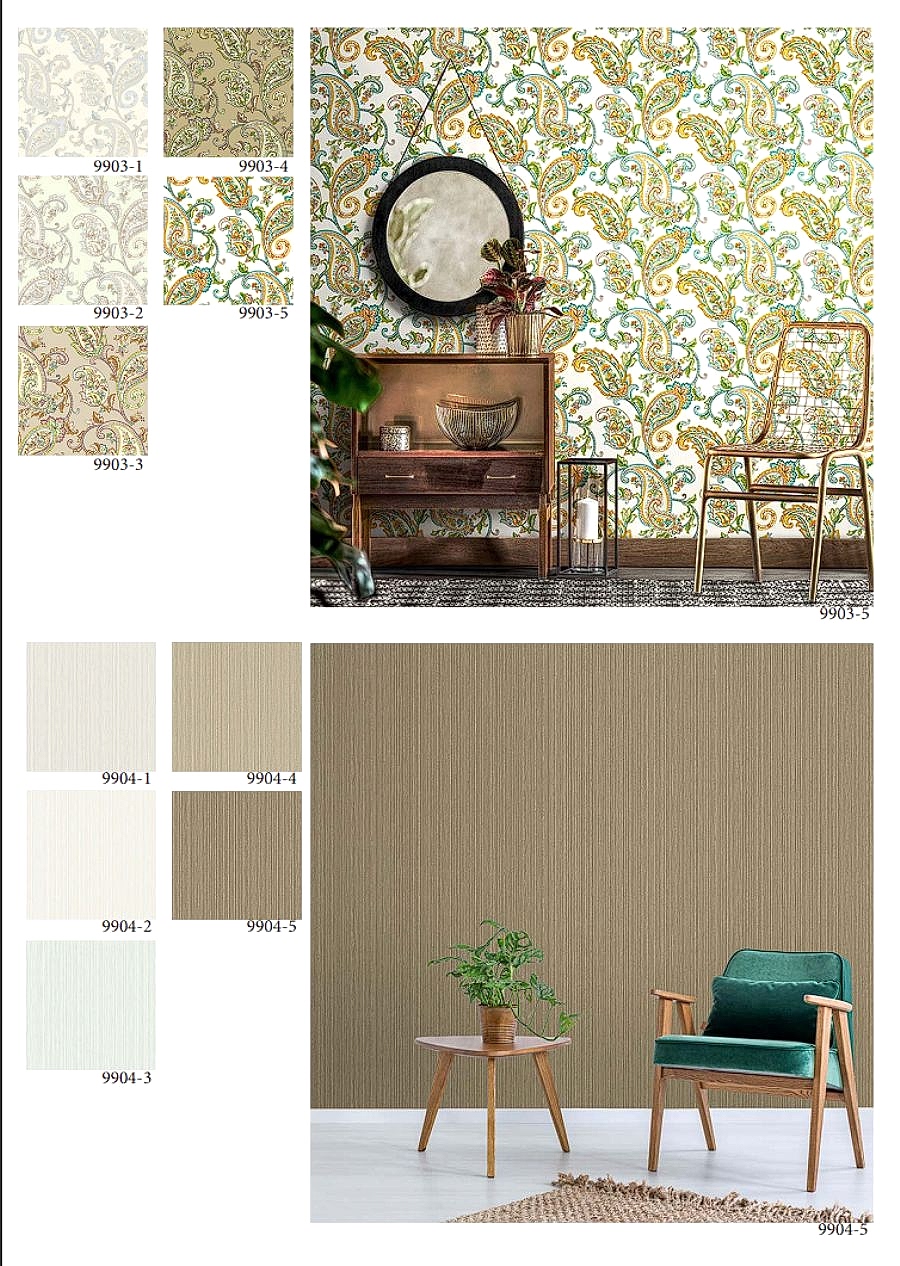 Tropicano Brown Vinil Duvar Kağıdı