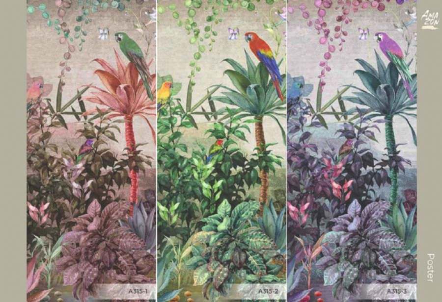 Amazon temalı Rainbow Vinil Duvar Kağıdı