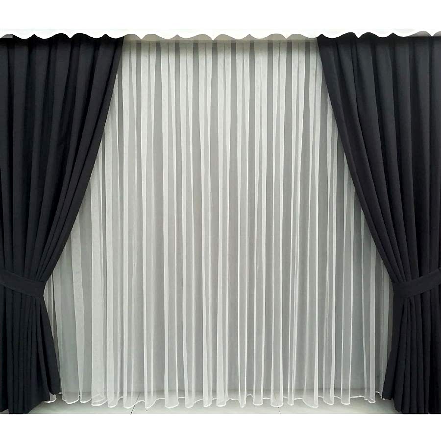 Dokulu Gri Tek Kanat Perde