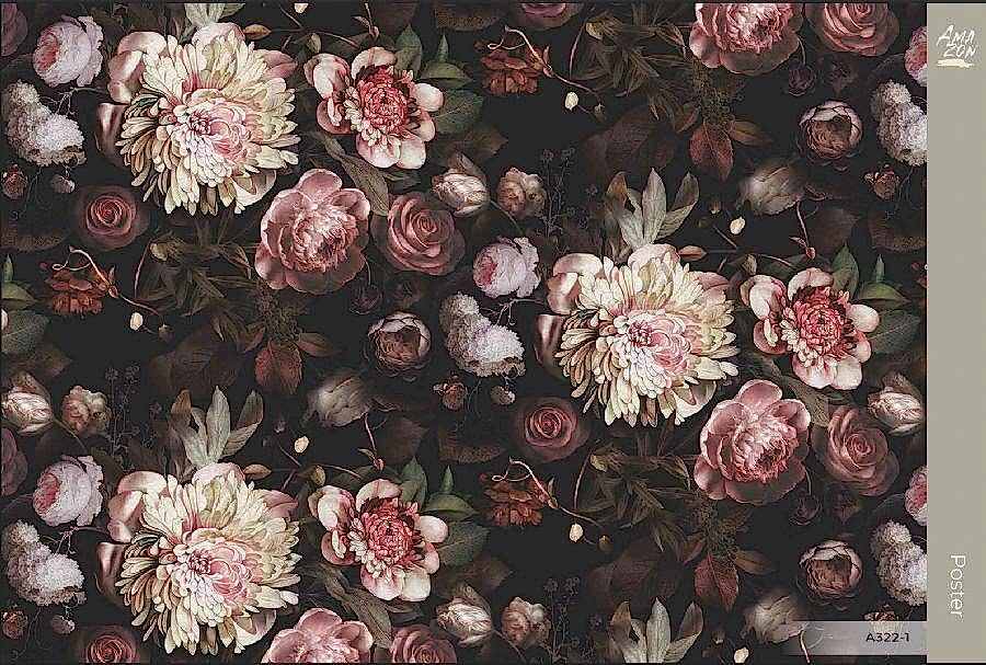 Amazon temalı Gül Vinil Duvar Kağıdı