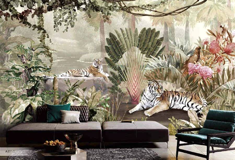 Amazon temalı Zoo Vinil Duvar Kağıdı