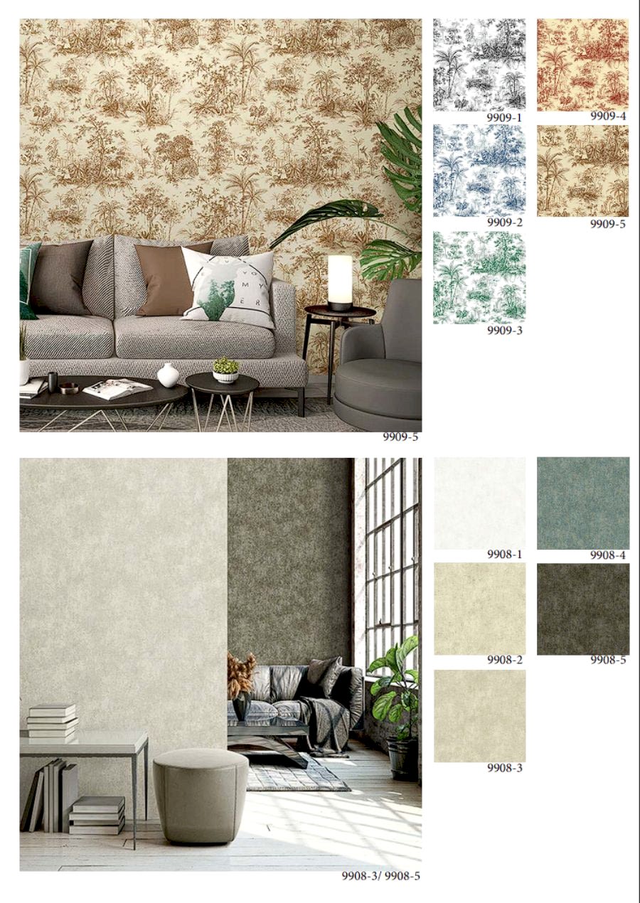 Tropicano Modern Vinil Duvar Kağıdı