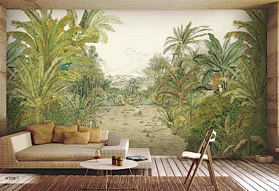 Amazon temalı Trees Vinil Duvar Kağıdı