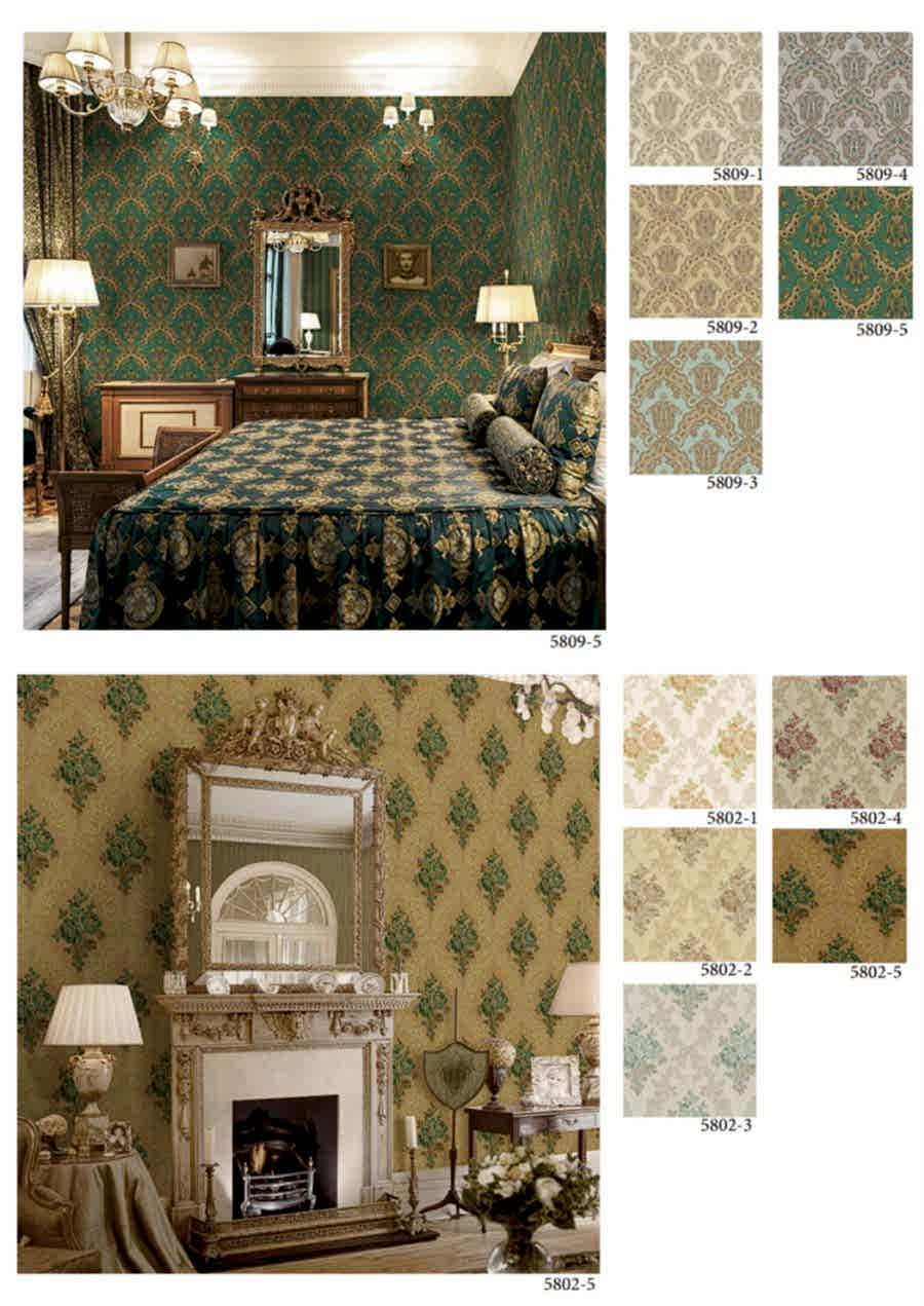 Kalinka Green Vinil Duvar Kağıdı