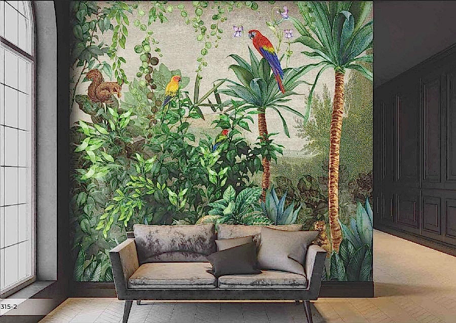 Amazon temalı Jungle Vinil Duvar Kağıdı